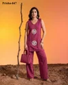 K 1175 By Naisha Imported Viscose Western Co Ord Set 